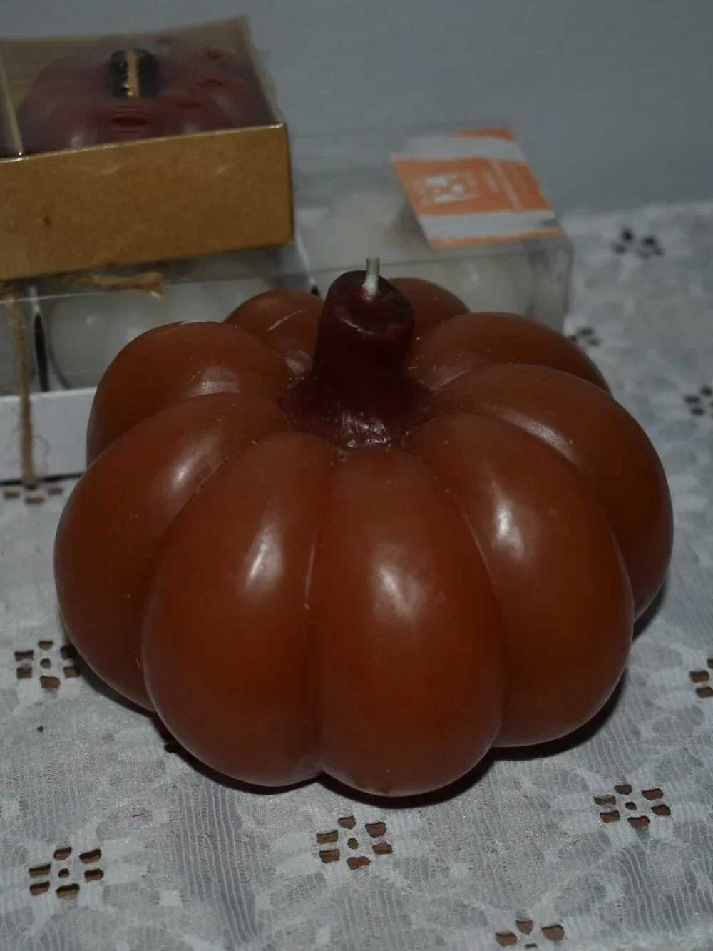 Mini Pumpkin Candles Lot - Cottage Fall Decor